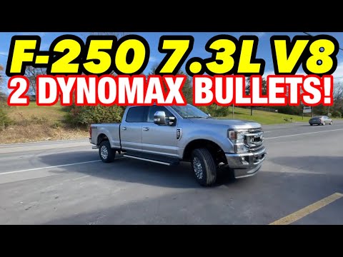 2022 Ford F-250 7.3L V8 Exhaust w/ 2 DYNOMAX RACE BULLETS!