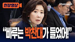 빠루는 박찬대가 들었어! 조작기소 청문회, 시작부터 '빠루' 공방 [현장영상] / 채널A