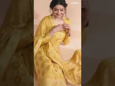 Vinay Kaseesh - Saavi Dola Jacquard Wholesale Designer Suit Catalog – product video thumbnail