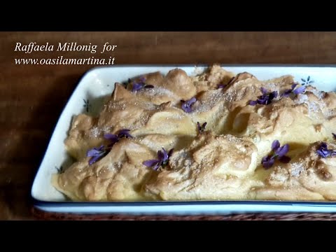 IN ENGLISH: Salzburger Nockerl with Wild Common Violets (From Raffaela Millonig's Recipe Book)