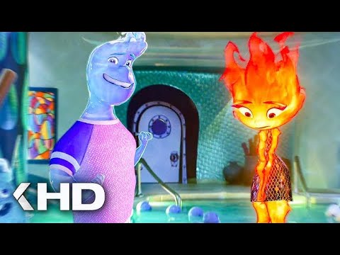 Elemental Ember Meets Wades Family On Dinner Movie Clip | 2023  Disney Pixer
