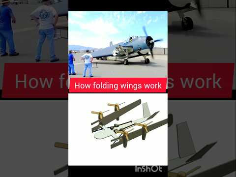 How Folding Wings Work 😱 | Aircraft Engineering #shorts
