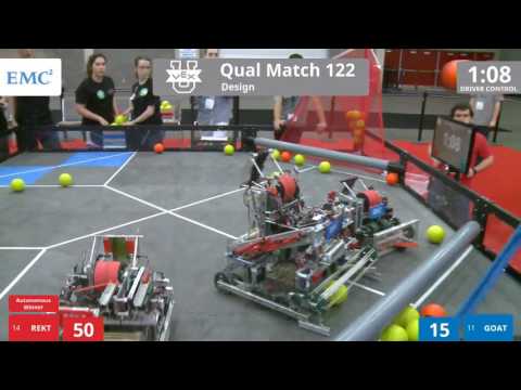 VEX Worlds 2016 - VEX U - Research - Qual 122 (XJTU3) 218 vs 250 (BNS)