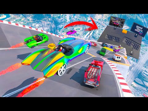 MEGA RAMPA 40.000% IMPOSIBLE! MI SET UP GIGANTE!! - GTA 5 ONLINE