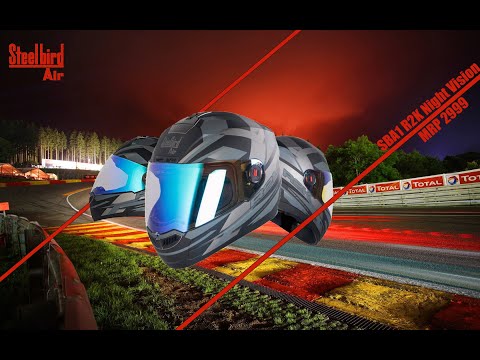 Steelbird SBA1 R2K Night Vision Black Helmet  || Unboxing || Overview || Perfect for trips