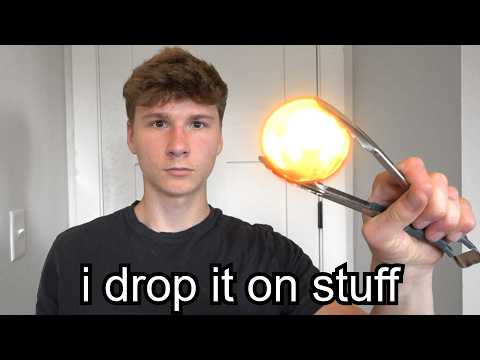 Ich habe Experimente mit geschmolzenen Kugeln durchgeführt