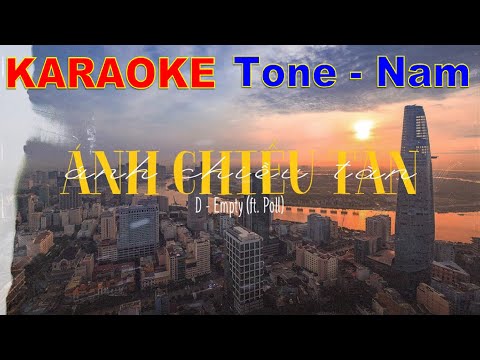 Ánh Chiều Tàn Karaoke | D Empty ft. Poll | Karaoke Tone Nam - Tuệ Organ