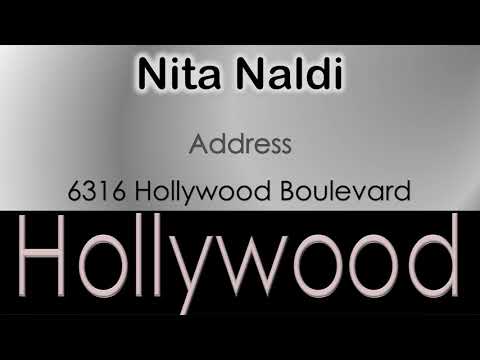 Nita Naldi   How to pronounce Nita Naldi Hollywood Actor from 6316 Hollywood Boulevard?