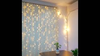 Ollny Fairy Curtain Lights - Warm White - Shiny &amp; Cozy