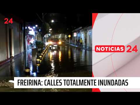 Alerta SAE: calles inundadas en Freirina por activación de quebrada