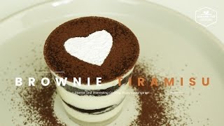 꿀조합!✪‿✪브라우니 티라미수 만들기 : How to make Brownie Tiramisu : ブラウニーティラミス - Cooking tree 쿠킹트리