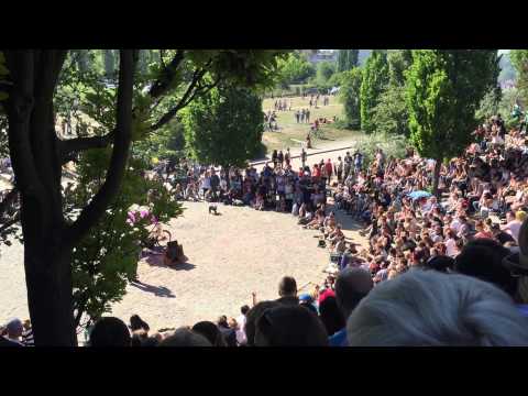 Public Karaoke in Mauerpark, Berlin, Germany