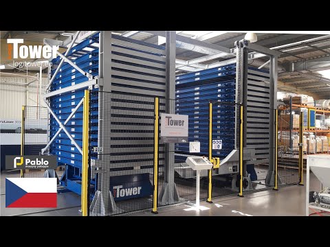 LOGITOWER: PABLO - automatické skladování plechů v továrně balicích strojů