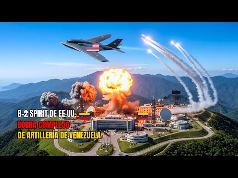 Destrucción total: un B-2 Spirit borra del mapa el complejo de artillería más potente de Venezuela