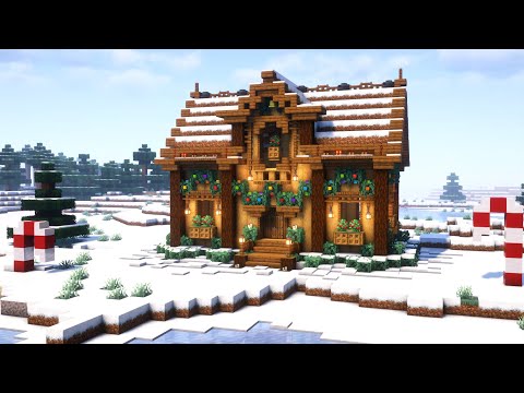 Insane Xmas Mansion Tutorial | Eli's Minecraft Art