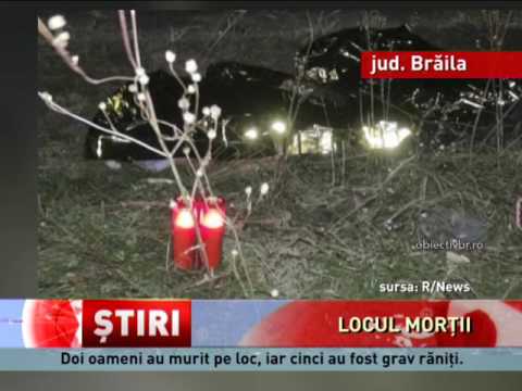 Accident mortal pe o șosea din județul Brăila