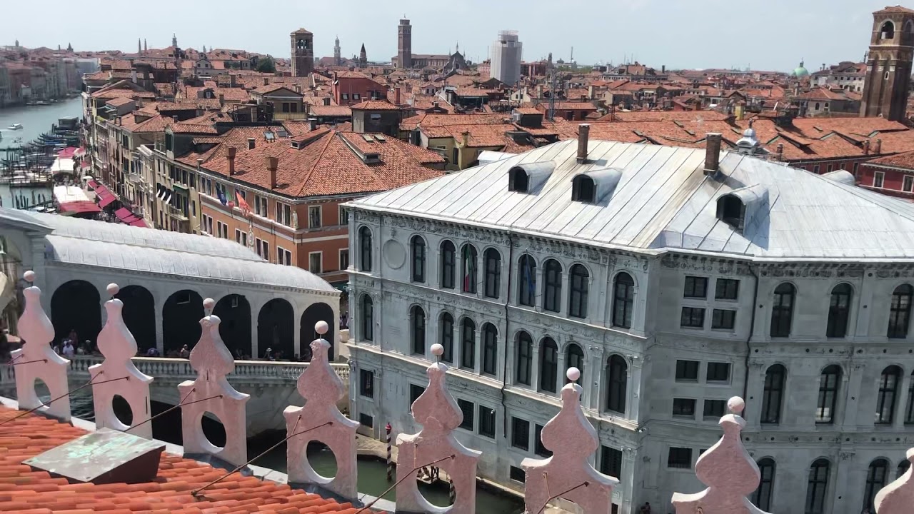 Experience the breathtaking panorama of Venice from the Fondaco dei Tedeschi Rooftop Terrace.
