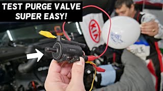 PURGE CONTROL VALVE TEST ON KIA SORENTO SPORTAGE SOUL RIO FORTE OPTIMA