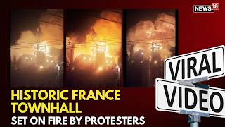 WATCH: Flames Engulf Historic French City Hall | Limoges Roof Collapses Amid Protests | N18V