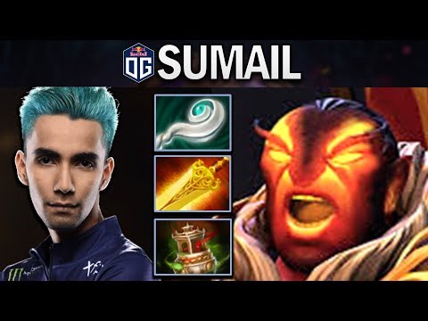 OG.SUMAIL EMBER SPIRIT - DELETING TECHIES - DOTA 2 7.24 GAMEPLAY