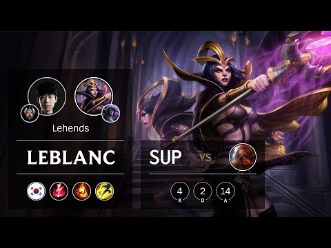 LeBlanc Support vs Gragas - KR Challenger Patch 9.9