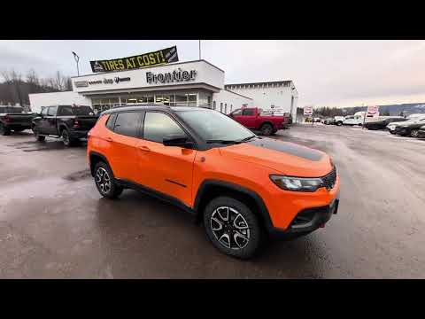 2026 Jeep Compass Trailhawk 4x4 in Orange for sale at Frontier Chrysler Dodge Jeep Ram Fiat Ltd. in Smithers, BC
