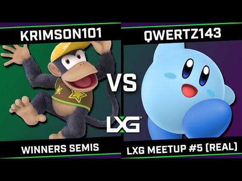 Krimson101 (Diddy Kong) vs qwertz143 (Kirby) - lxg meetup #5 (real)
