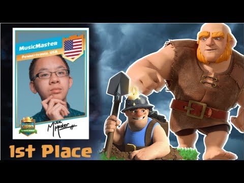 INCREDIBLE CCGS WINNING DECK! | MusicMaster's Giant Miner Control | Clash Royale