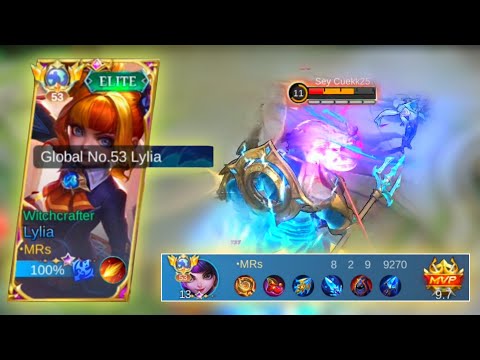 PUSH TOP GLOBAL LYLIA SEASON 27 - Lylia Gameplay | Mobile Legends