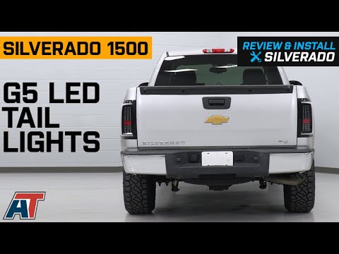 2007-2013 Silverado 1500 G5 LED Tail Lights; Black Housing Review & Install