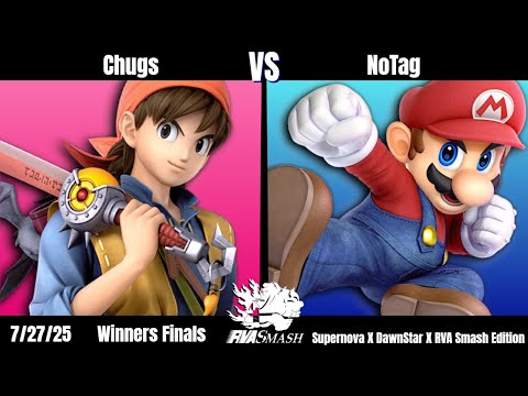 RVA Smash 185: SUPERNOVA EDITION | Chugs (Hero) vs NoTag (Mario) | WINNERS FINALS | 46 Entrants SSBU