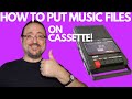 How To Record Your Digital Files To Cassette FOR BEGINNERS Retro Tech Review