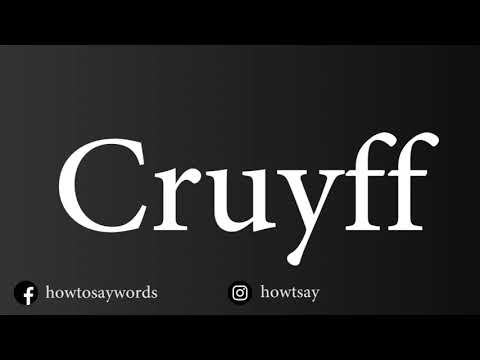 How To Pronounce Cruyff