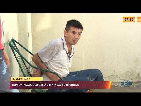 Homem invade Delegacia e tenta agredir policial na Piçarra 17 03 2021