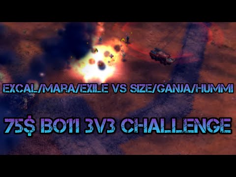 C&C Generals Zero Hour 75$ 3v3 Challenge - Marakar/Excal/Exile vs Ganja/Size/Hummi