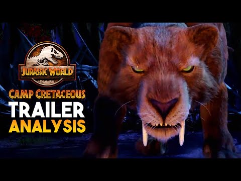 Camp Cretaceous Season 4 TRAILER ANALYSIS | Sabretooth Cats! Spinosaurus! NOT SORNA?!