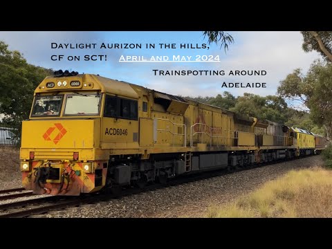 Rare daylight Aurizon through the hills, CF on SCT! Trainspotting around Adelaide