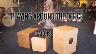 Evelyn Glennie | Playing Around The Office | Part 1 – Cajons