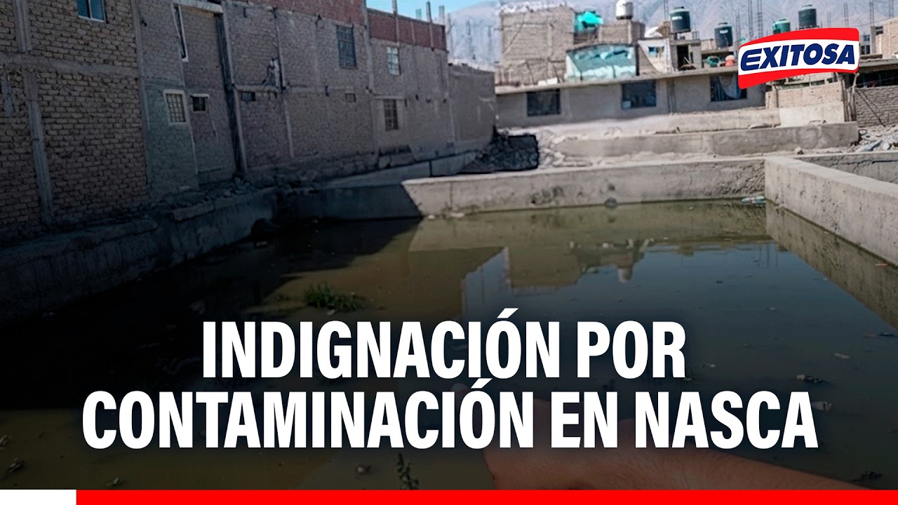 🔴🔵 Vecinos de Nasca indignados por contaminación de aguas servidas en obra de alcantarillado