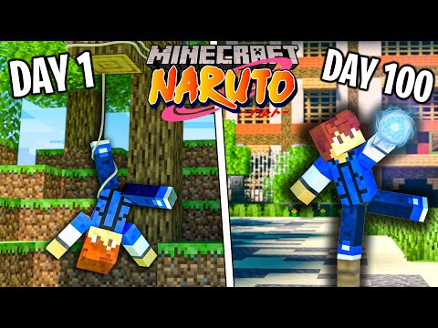 I became Naruto in Minecraft for 100 days! 😱