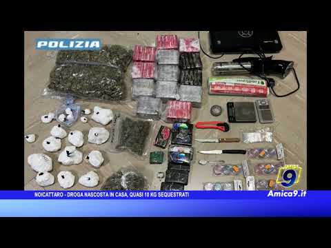 Noicattaro – Drugs hidden in the house, almost 10 kg seized