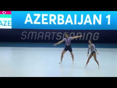 Mix Pair 🇦🇿 Gold 🥇 European Championship in Aerobic Gymnastics 2025 #aerobicgymnastics #trending 