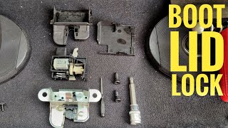 BOOT LID LOCK | TRUNK LATCH REPAIR | HOW TO | VW