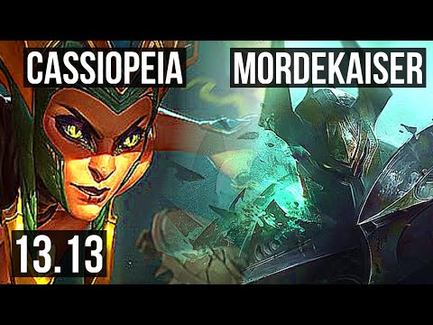 CASSIOPEIA vs MORDEKAISER (TOP) | 3.1M mastery, 6/0/2, 400+ games, Dominating | EUW Diamond | 13.13