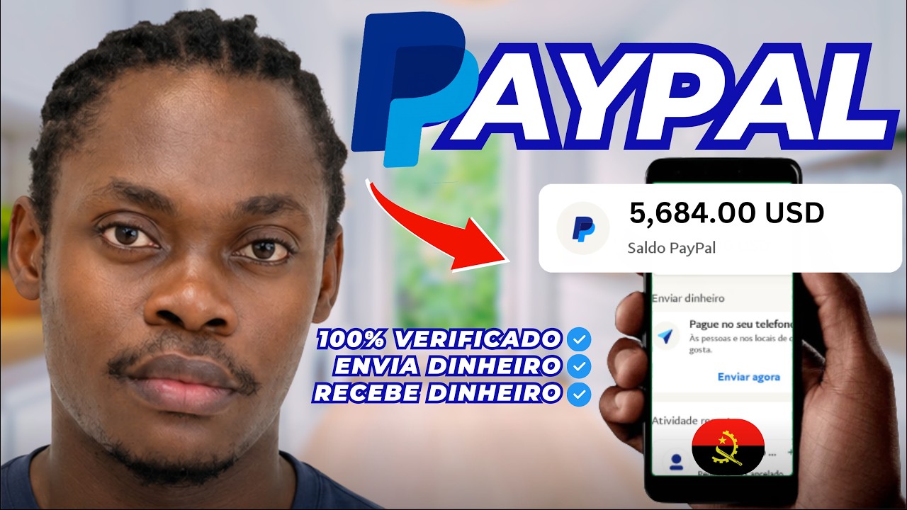 (100% ATUALIZADO 2024) COMO CRIAR PAYPAL VERIFICADO EM ANGOLA: PAYPAL COM NÚMERO ANGOLANO