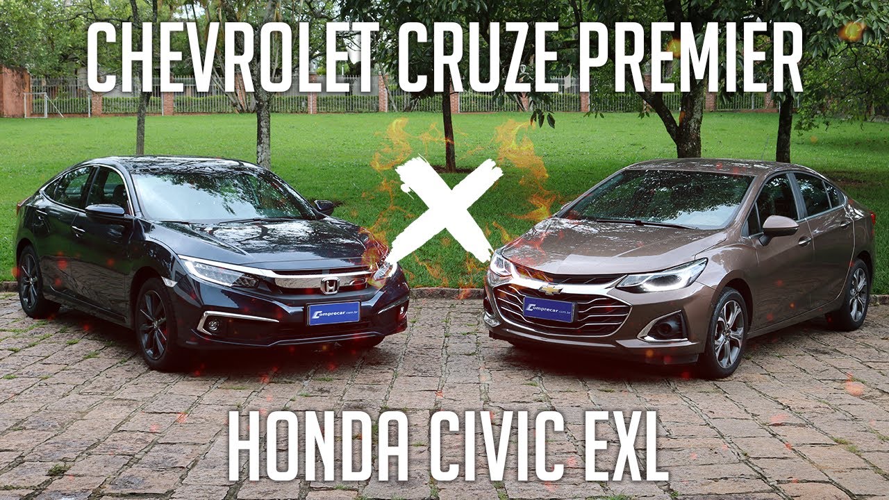 Comparativo: Chevrolet Cruze Premier x Honda Civic EXL