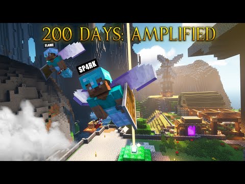 We Survived 200 Days in an Amplified World in Minecraft Hardcore