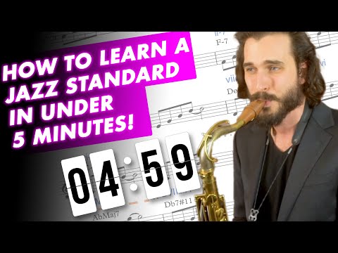 How To Learn a Jazz Standard In Under 5 Minutes!