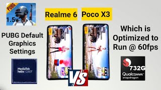 Download lagu Poco X3 Vs Realme 6 PUBG 60fps graphics support test default settings smooth & extreme which us best mp3