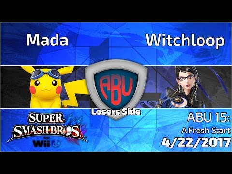 ABU 15: Mada (Pikachu) vs. Witchloop (Bayonetta)  - SSB4 Singles Losers Side